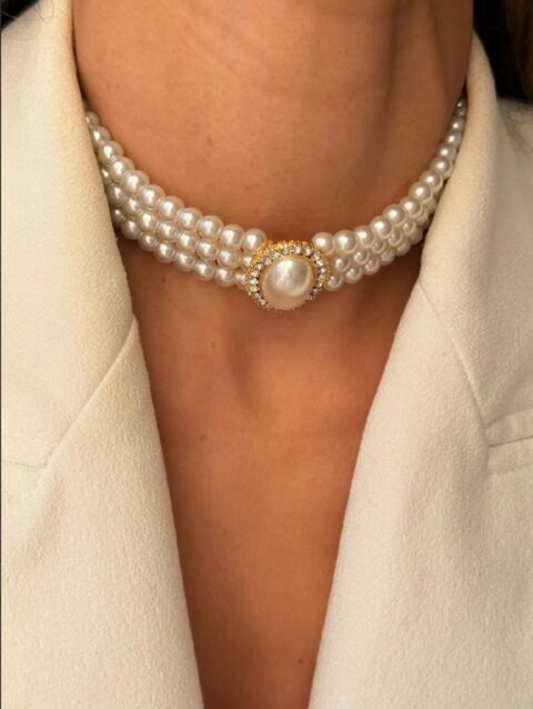 İnci Choker Kolye